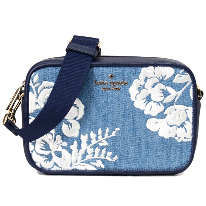 楽天市場】ケイトスペード バッグ katespade デニム レザー 刺繡 お花 
