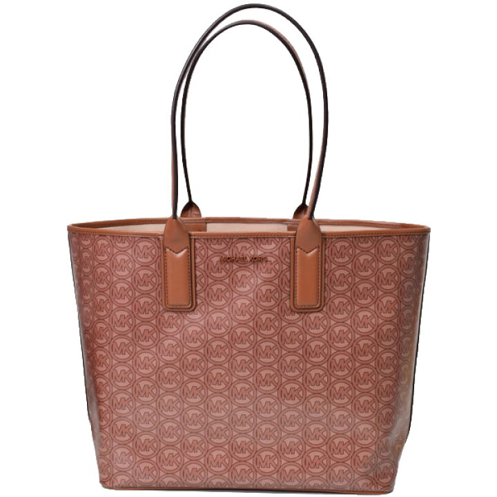 ◇マイケルコース◇ MKモノグラム / PVCレザー / 縦型 トートバッグ  