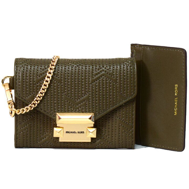 楽天市場】マイケルコース コンパクト財布 MICHAEL KORS レザー 
