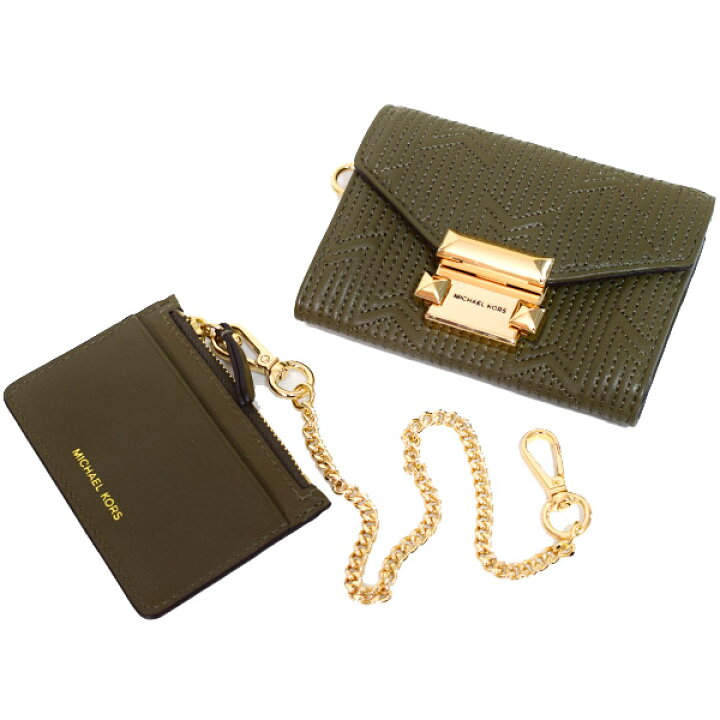 楽天市場】マイケルコース コンパクト財布 MICHAEL KORS レザー  