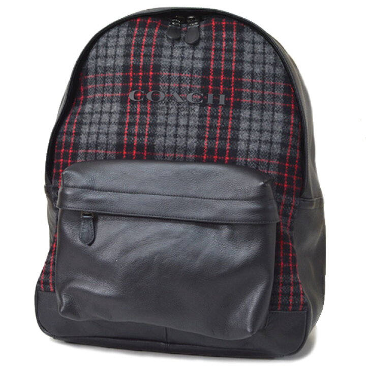 楽天市場】コーチ メンズバッグ COACH レザー ウール チェック 
