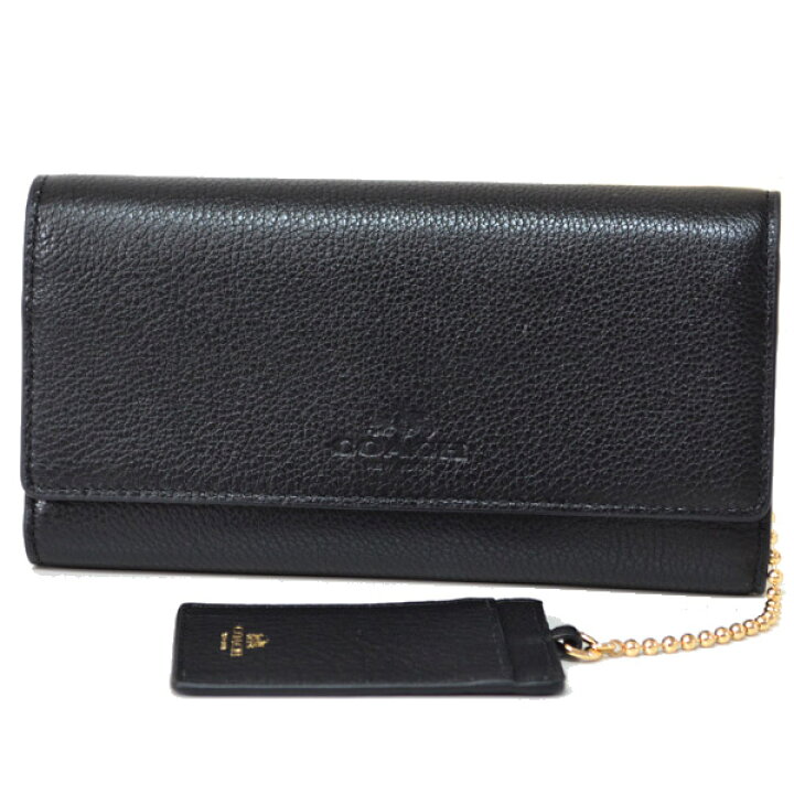 楽天市場】コーチ 長財布 COACH クロスグレーン レザー パスケース付き 