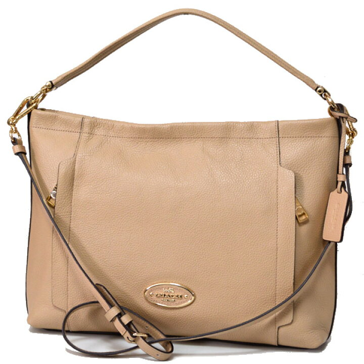 楽天市場】コーチ バッグ COACH ペブルド レザー スカウト ホーボー  
