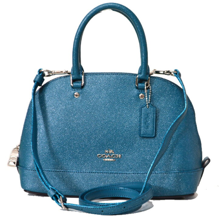 楽天市場】コーチ バッグ COACH レザー ラメ ドームド 2WAY ミニ 