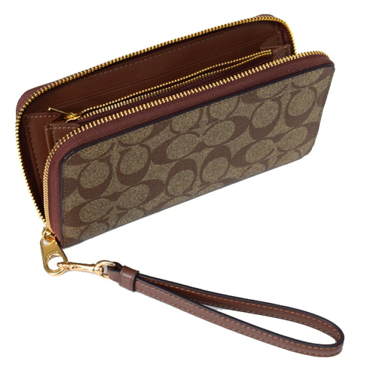 楽天市場】コーチ 長財布 COACH コーティングキャンバス スムース 