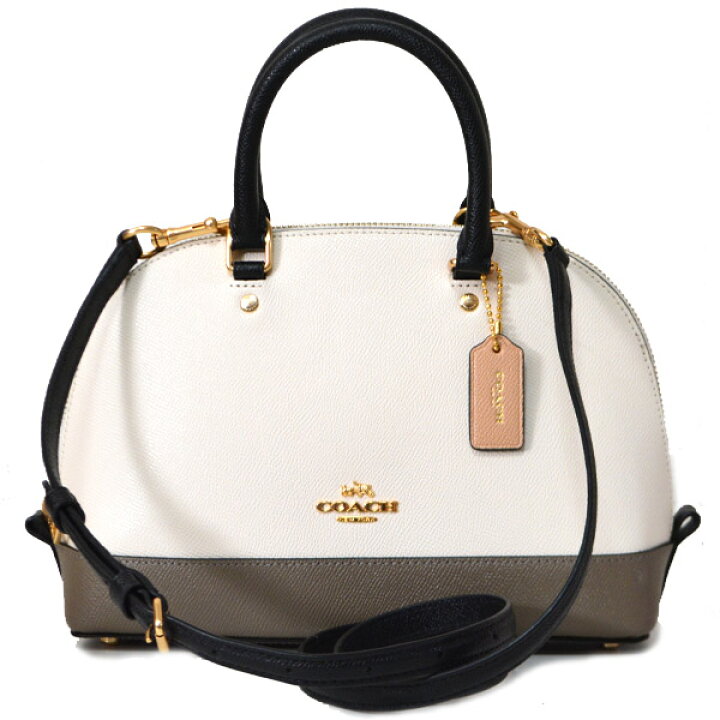 楽天市場】コーチ バッグ COACH コーティング レザー バイカラー ミニ 