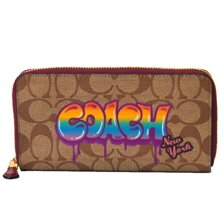 楽天市場】コーチ 長財布 COACH コーティング キャンパス レザー 