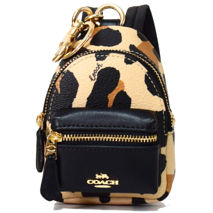 未使用品】コーチcoachレオパード柄ミニリュック （楽天市場】コーチ 