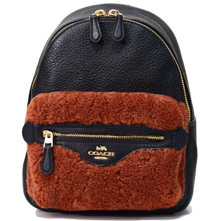 楽天市場】コーチ リュック COACH ペブルレザー シアリング ミニ 