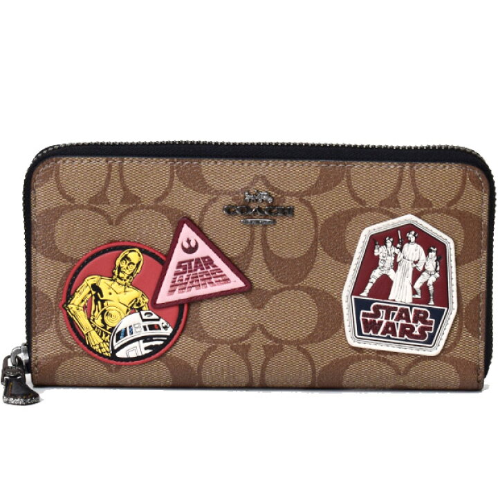楽天市場】コーチ 長財布 COACH コーティングキャンバス スター 