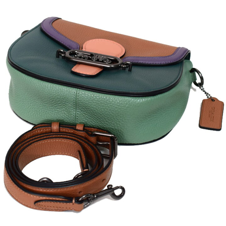 楽天市場】コーチ バッグ COACH ペブルレザー スムースレザー ジェイド 