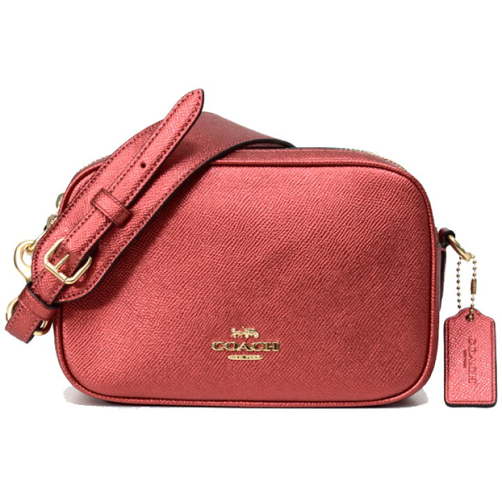楽天市場】コーチ バッグ COACH メタリッククロスグレインレザー 