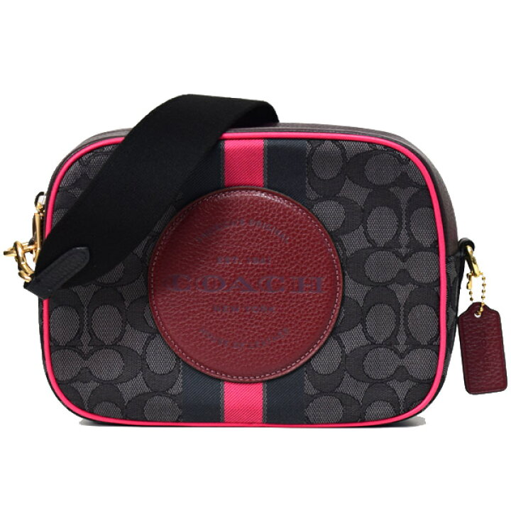 楽天市場】コーチ バッグ COACH ジャガード ぺブルレザー シグネチャー 