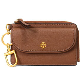 トリーバーチ コインケース TORY BURCH レザー エマーソン ロゴ コイン カード ポーチ キーフォブ ジップ 小銭入れ ムース 144673【ブランド 新品 送料無料 誕生日 記念日 お祝い 正規 人気 安心 保証 ギフト 10倍 OUTLET アウトレット プレゼント レディース】