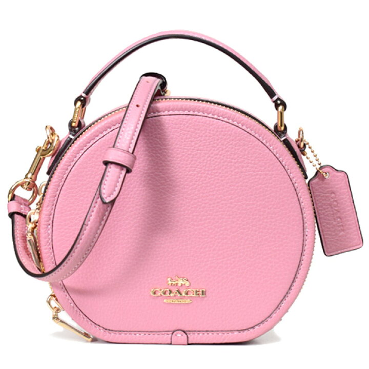 楽天市場】コーチ バッグ COACH ぺブルレザー キャンティーン ロゴ 丸 