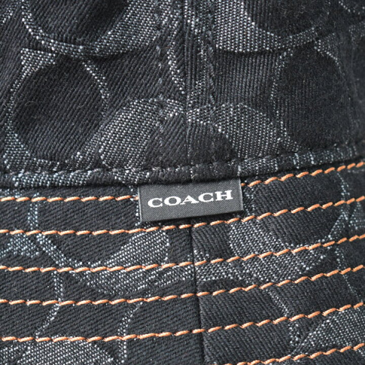 楽天市場】コーチ 帽子 COACH コットン デニム シグネチャー バケット 