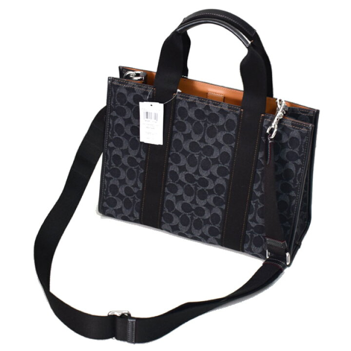 楽天市場】コーチ バッグ COACH デニム レザー シグネチャー スミス 