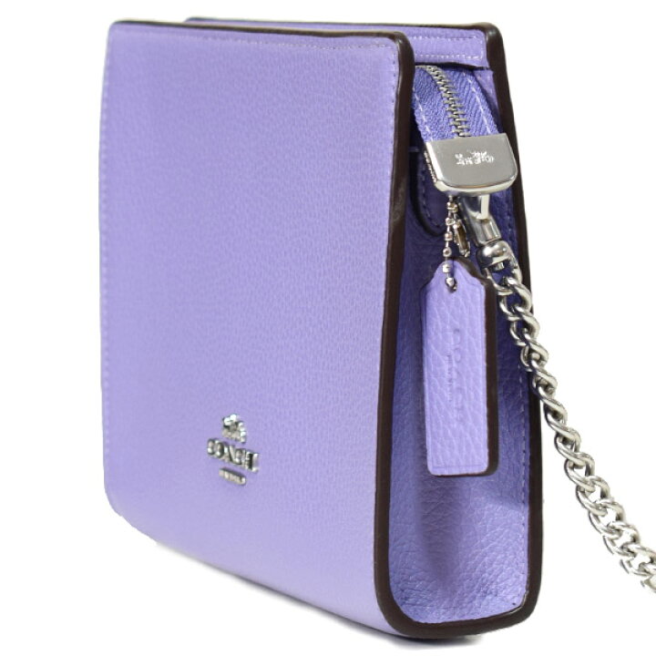 楽天市場】コーチ バッグ COACH ぺブルレザー スリム ロゴ チェーン  