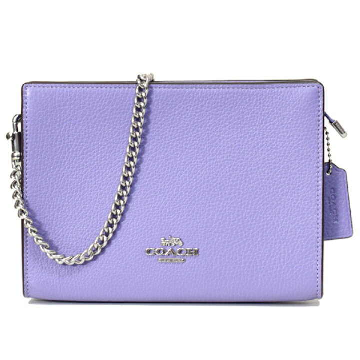 楽天市場】コーチ バッグ COACH ぺブルレザー スリム ロゴ チェーン  