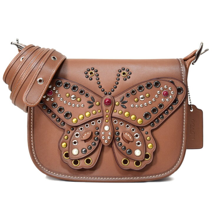 楽天市場】コーチ バッグ COACH カーフレザー アップリケ スタッズ 