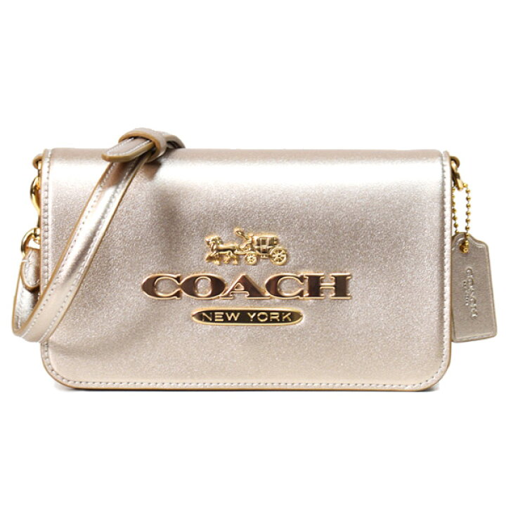 楽天市場】コーチ バッグ COACH レザー トニー ロゴ メタリック 
