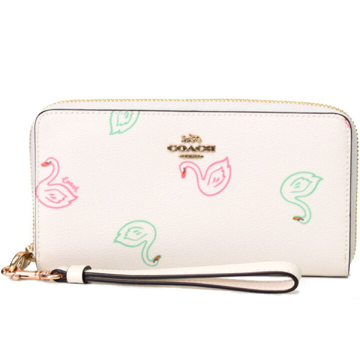 楽天市場】コーチ 長財布 COACH PVC レザー スワン 白鳥 ハクチョウ 