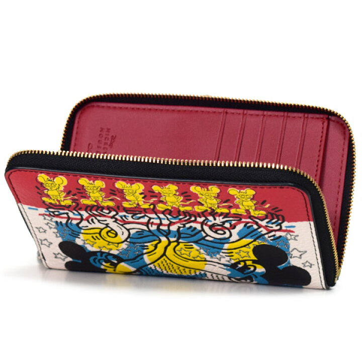 COACH 新品♡ ディズニー × キース・ヘリング 限定コラボ 二つ折り財布 