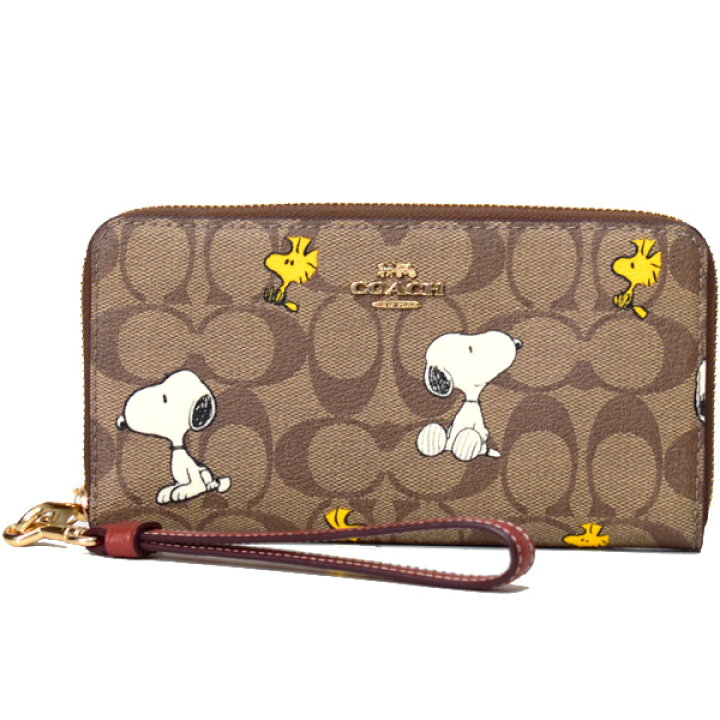 楽天市場】コーチ 長財布 スヌーピー COACH シグネチャー ピーナッツ 