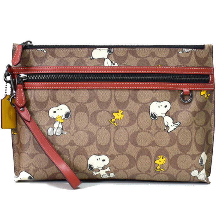 楽天市場】コーチ バッグ スヌーピー COACH コーティングキャンバス 