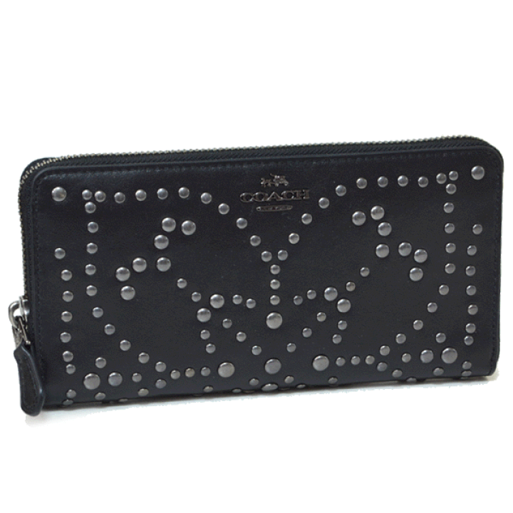 楽天市場】コーチ 長財布 COACH スタッズ レザー ミッキー