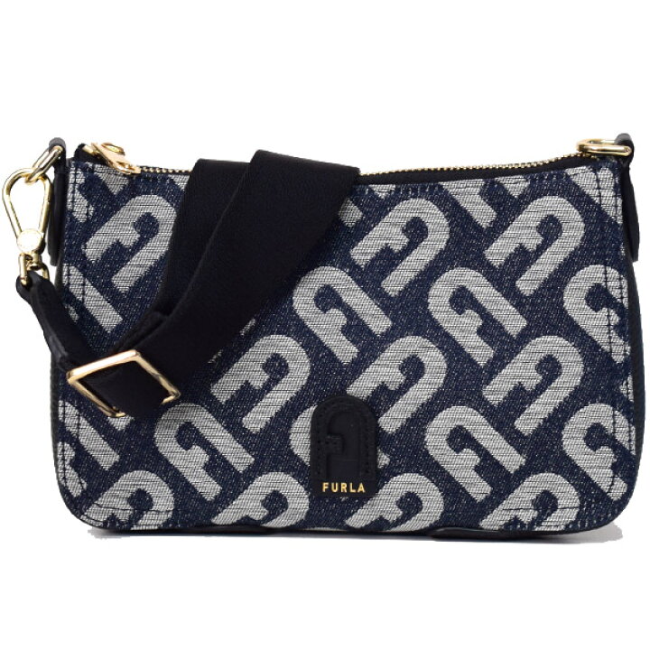 楽天市場】フルラ バッグ FURLA デニム レザー モノグラム クロス 