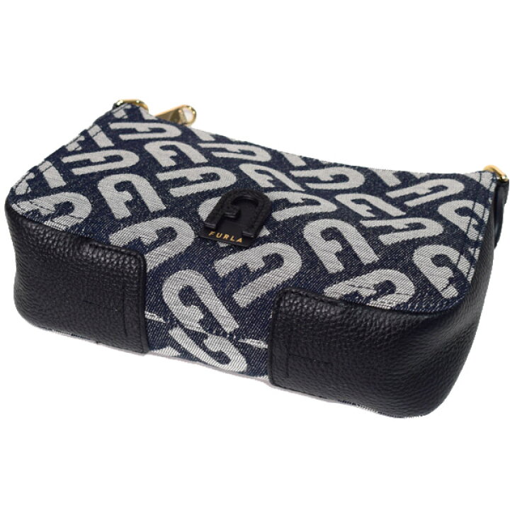 楽天市場】フルラ バッグ FURLA デニム レザー モノグラム クロス 