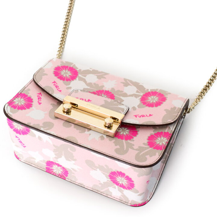 楽天市場】フルラ バッグ FURLA コーティングレザー 花柄 フラワー 