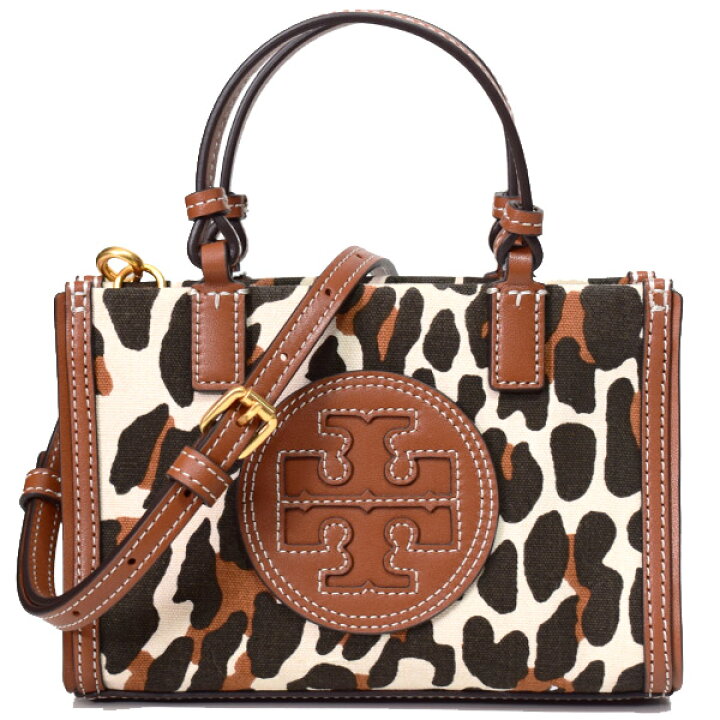 楽天市場】トリーバーチ バッグ TORY BURCH キャンバス レザー エラ  