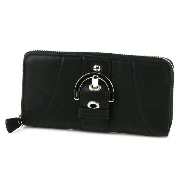 楽天市場】コーチ 長財布 COACH レザー バックル アコーディオン