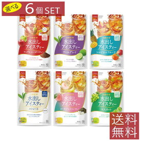日東紅茶 水出しアイスティー 500ml用(10袋入) ×選べる6個セット(同種類選択OK)【日東紅茶】アールグレイ マスカット トロピカルフルーツ アップル ルイボス ストレート アソート