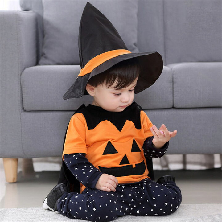 楽天市場 ハロウィン 衣装 子供 男の子 女の子 キッズ ハロウィン衣装 悪魔 ベビー用 赤ちゃん ハロウィン コスプレコスチューム 4点セット 上下セット セットアップ コウモリ 衣装 仮装 パーティー 可愛い おしゃれ 子ども 舞台 演出服 忘年会 歓迎会 Halloween 90 100
