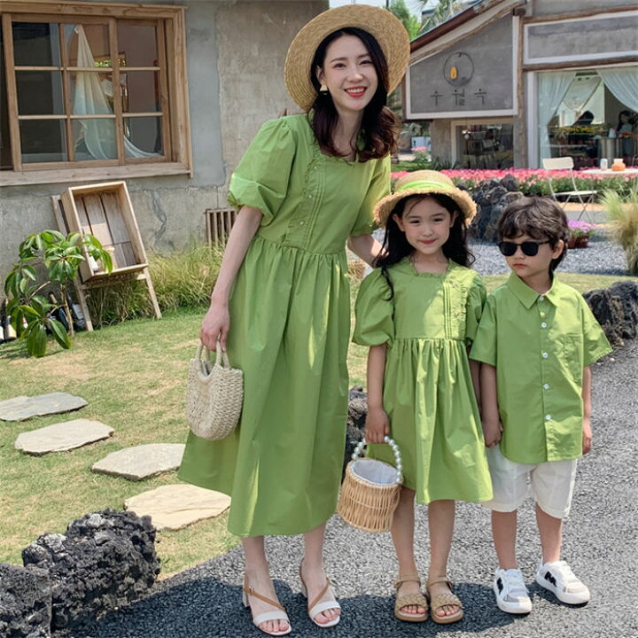 楽天市場】親子服 親子お揃い 親子 おそろい 親子コーデ ワンピース  