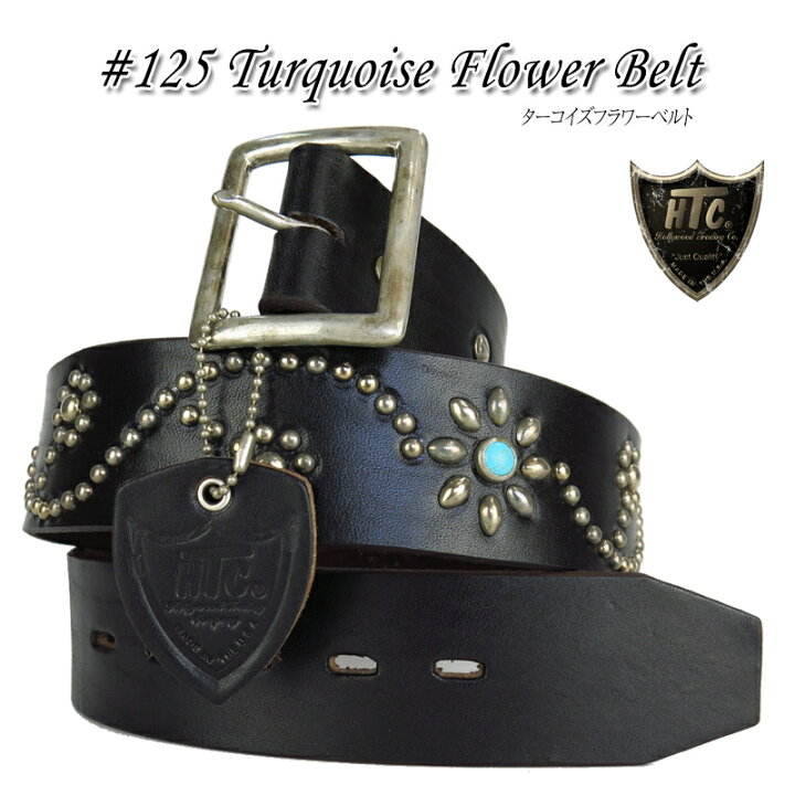 楽天市場】【30%OFF!】HTC ベルト #125 TURQUOISE FLOWER 1.75inch 