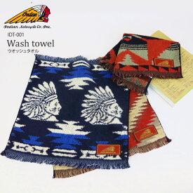 【NEW】Indian インディアン Wash Towel ウォッシュ タオル ハンドタオル タオルハンカチ IDT-001 インディアンモトサイクル キャンプ キャンプウェア　ギフト プレゼント