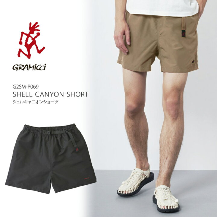 グラミチ ショートパンツ Gramicci メンズ Shell Canyon Short シェルキャニオンショーツ 丈短い ハーフパンツ 水陸両用 G2sm P069 22春夏新作 10 Off 5 Off