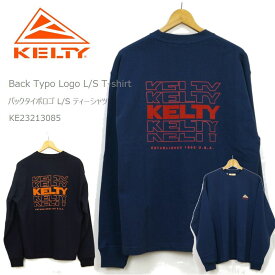 [20%OFF] [2023秋冬新作] KELTY ケルティー ケルティ ロンt バックタイポロゴ L/S tシャツ KE23213085 Back Typo Logo L/S T-shirt カットソー ロゴ ストリート キャンプ キャンプウエア アウトドア ジム スポーツ