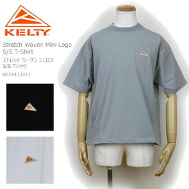 [2024春夏新作] KELTY ケルティ ケルティー KE24113011 ストレッチ ウーヴン ミニロゴ S/S tシャツ Stretch Woven Mini Logo S/S T-Shirt キャンプ キャンプウェア