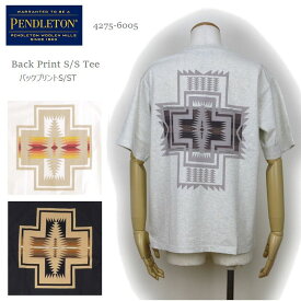 [2024春夏新作] ペンドルトン tシャツ PENDLETON 4275-6005 バックプリント T ユニセックス Back Print Tee (Unisex) 半袖 クルーネック Tシャツ キャンプ キャンプウェア ギフト プレゼント