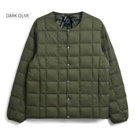 [10%OFF] [2023秋冬新作] TAION タイオン インナーダウン ジャケット TAION-104 TAION CREW NECK BUTTON DOWN JACKET クルーネック ボタン ダウンジャケット ダウン キャンプ キャンプウェア アウトドア 800フィルパワー