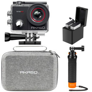 AKASO EK7000 Pro �A�N�V�����J���� 2000����f �^�b�`�p�l���� Type-C�O���}�C�N�Ή� ��u���␳ WIFI���� �L�p�����Y 40m�h�� �t���[�e�B���O�n���h�O���b�v�t��