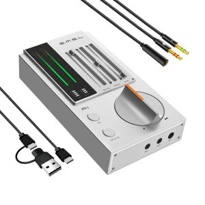 AOSHIDA �� SMSL R1 DAC�w�b�h�z���A���v�A�f�X�N�g�b�v�pDAC�A���v�AUSB-C�f�W�^���E�A�i���O�I�[�f�B�I�R���o�[�^�[�A�Q�[�~���OPC/PS5�Ή��A�}�C�N/USB/��/�������́A3.5mm/4.4mm�o�����X/RCA�o��,��