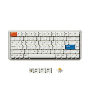 MelGeek O2 75% ���C�����X���J�j�J���L�[�{�[�h�A�N���[�~�[�ȃ^�C�s���O�T�E���h�A�v�����u�ς݃��j�A�X�C�b�`�A�z�b�g�X���b�v�Ή��ARGB�o�b�N���C�g���ځA3���[�h�ڑ�(2.4G / Bluetooth 5.1 /