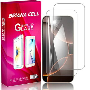 Briacicell�y2���Z�b�g�z�Ή� iphone17 AIR �p�̃K���X�t�B����(2��)�y���{���Ɏq�f�ސ��z�Ή� iphone17 AIR �p�� �����K���X �ی�t�B���� �d�x9H �����ߗ� �Ռ��z�� ��U�h�~ �w��h�~ �����x �\�t�c
