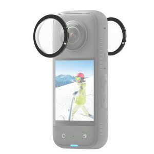PULUZ Insta360 X3�p�����Y�K�[�h �����ߗ� PC �ی�J�o�[ Insta360 X3 �A�N�V�����J�����p �h�� ���h�~ �h�o Insta360 �����Y�A�N�Z�T���[